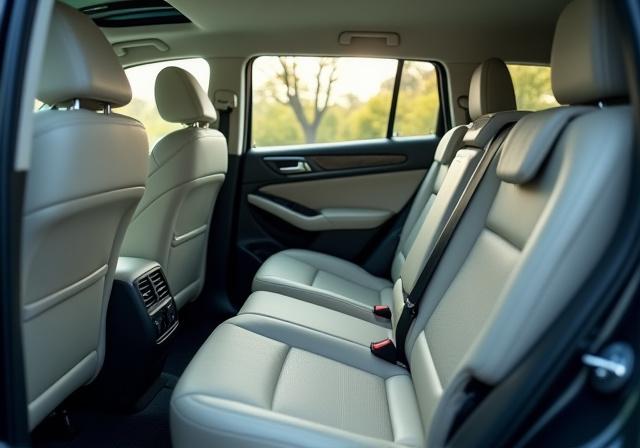 Gli stessi interni del SUV perfettamente puliti e sanificati